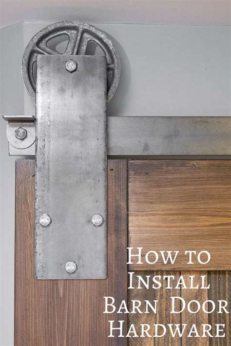 How to Install Barn Door Hardware - The Handyman's Daughter