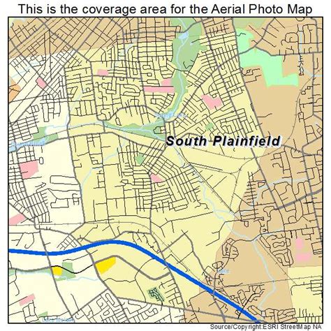 Aerial Photography Map of South Plainfield, NJ New Jersey