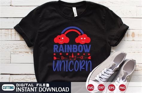 Rainbow Unicorn Svg - So Fontsy