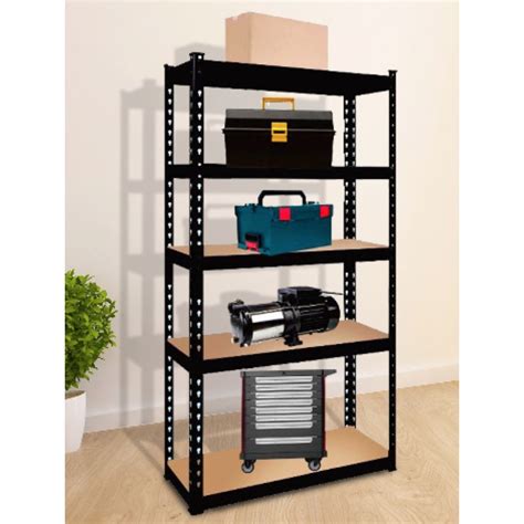 5 Tier Heavy Duty Powder Coated Metal Shelf Storage Rack Rak Logam | Shopee Malaysia