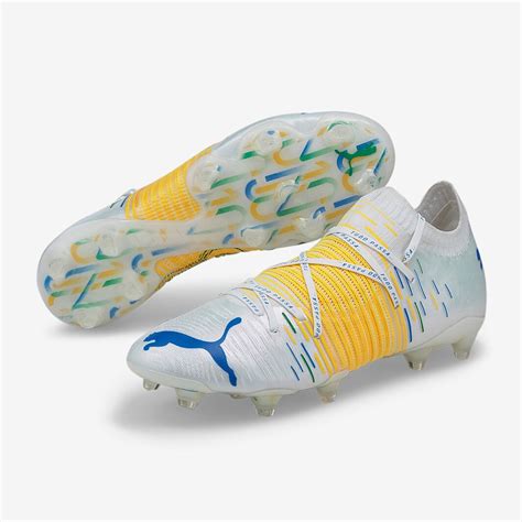 Puma Future Z Neymar x Copa America FG - White/Yellow Alert/Black - Mens Boots | Pro:Direct Soccer