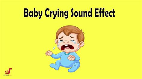 Baby Crying Sound Effect - YouTube