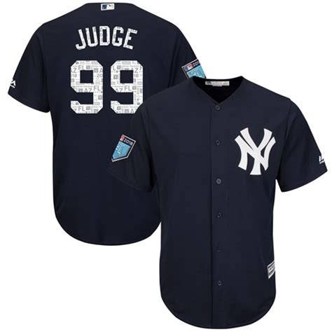 New York Yankees #99 Aaron Judge Blue Cool Base Jersey on sale,for ...