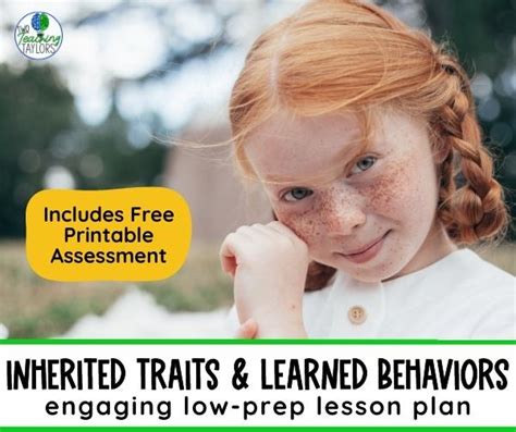 Inherited Traits And Learned Behaviors - A Lesson and Free Worksheet