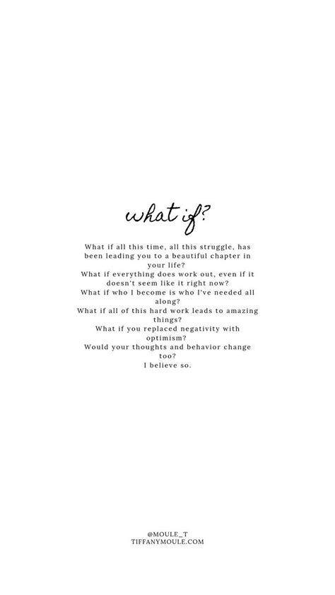 What If Quote by Tiffany Moule - Etsy UK | What if quotes ...