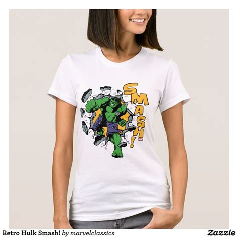 Retro Hulk Smash! T-Shirt | Zazzle | Hulk smash, Superhero design, Hulk