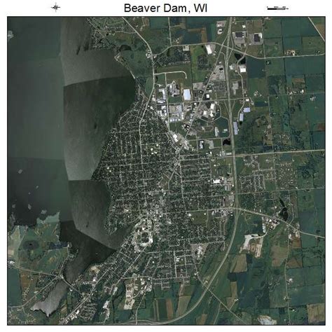 Aerial Photography Map of Beaver Dam, WI Wisconsin