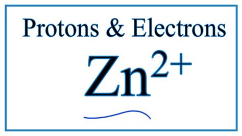 How to find Protons & Electrons for the Zn 2+ (Zinc ion) - YouTube