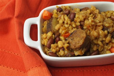 Vegetarian Chicken Apple Sausage Cholent - Manischewitz