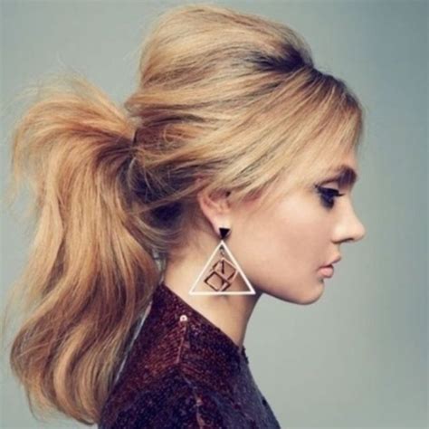 19 Puffy Ponytails to Pep up Your Style ... → Hair | Medium hair styles, Cute ponytails, Long ...