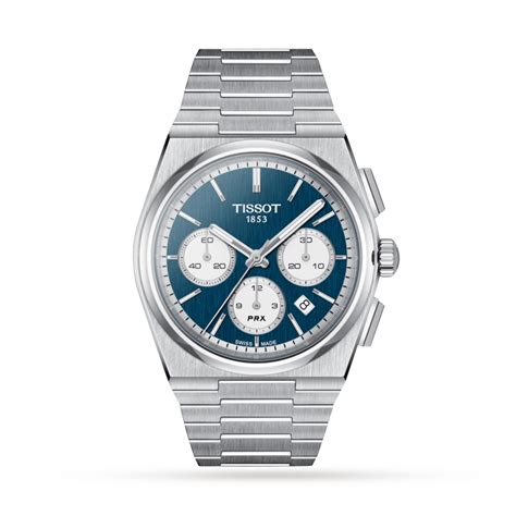 Tissot PRX Automatic Blue Chronograph 42mm Mens Watch T1374271104100 ...