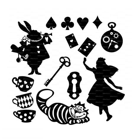 alice in wonderland clip art black and white 20 free Cliparts | Download images on Clipground 2024