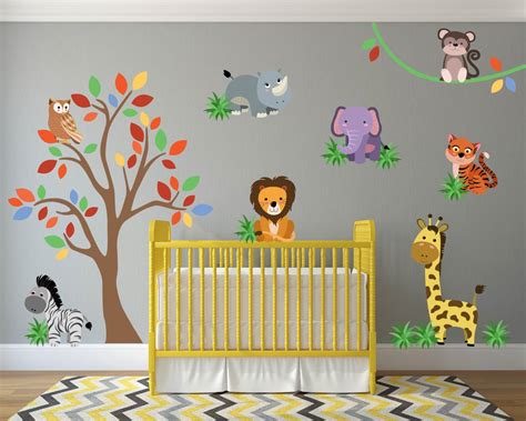 Jungle Tree Wall Decals in Vinyl and Fabric - Creative & Fun