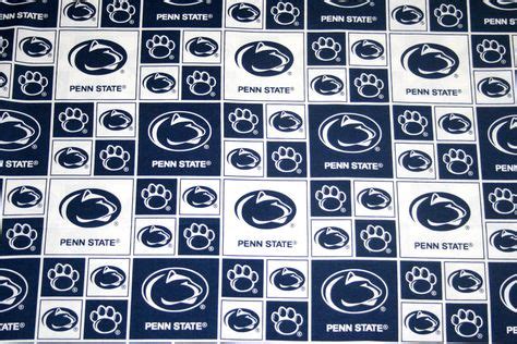 Penn State University Fabric, College Fabrics, NCAA Fabrics, Nittany Lions 3/4 Yard Continuous ...