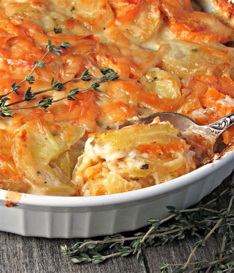 Yukon Gold Sweet Potato Au Gratin - A Gouda Life | Recipe | Potatoes au ...