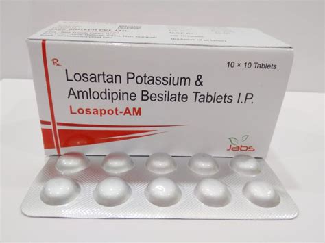 Losartan Potassium and Amlodipine Besilate Tablets I.P., Jabs ...