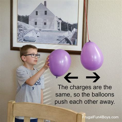 Static Electricity Science Experiments with Balloons - Frugal Fun For Boys and Girls