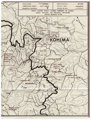 Kohima map 2 - Burma Star Memorial Fund