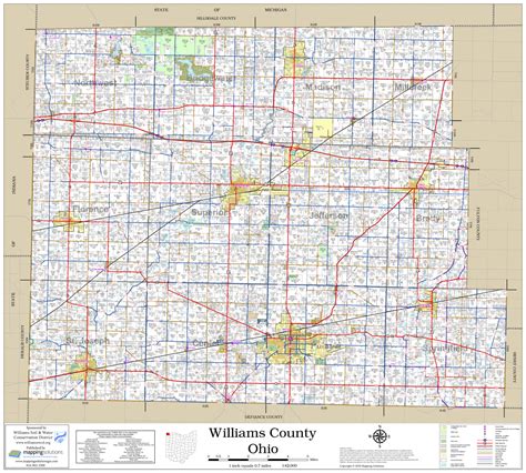 Williams County Ohio 2023 Wall Map | Mapping Solutions