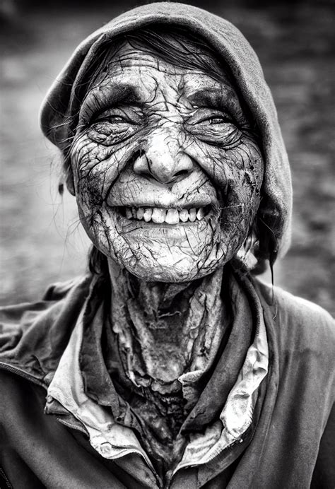 CFORS homeless woman face portrait perfect and sym by CFORS-2022 on ...