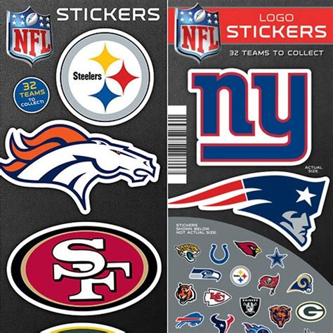 NFL Team Logo Stickers | Gumballs.com