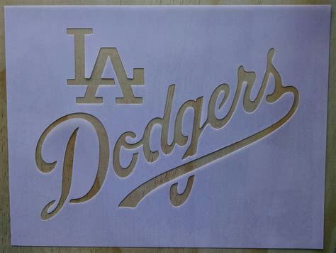 LA Dodger's Stencil | Etsy