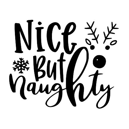 Free naughty or nice svg