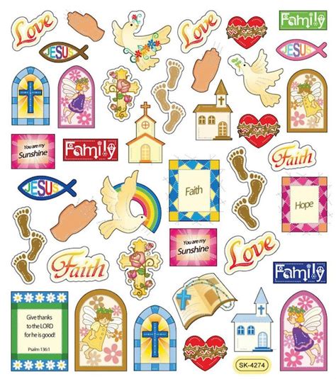 Religious Sticker Great for Decorating Card Making DIY