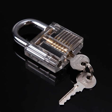 Lockpick Padlock Lock Pick Set Cutaway Inside View Padlock Locksmith ...