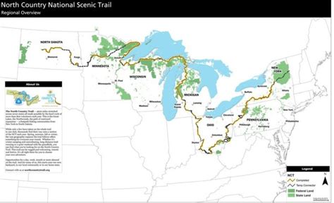 North Country National Scenic Trail Map