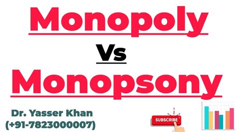 Monopoly Vs Monopsony - YouTube