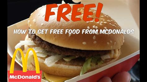 How to get free food from McDonalds using the app. - YouTube