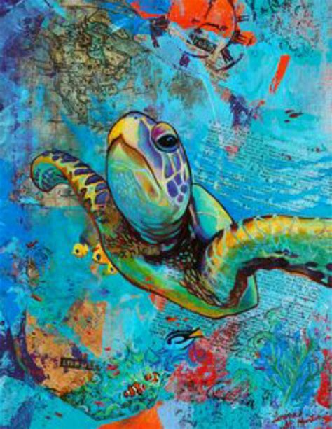 Pin by Gina Fox on paint ideas | Sea turtle art, Turtle art, Turtle ...