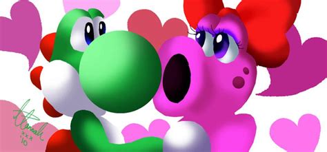 Cute Yoshi and Birdo love - Yoshi and Birdo Photo (30426097) - Fanpop