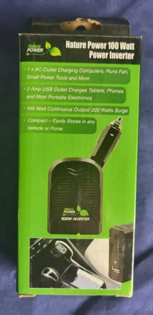 NATURE POWER 100-WATT Portable Battery Powered Inverter $17.48 - PicClick