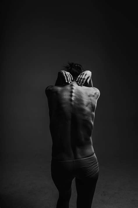 Free Images : hand, light, black and white, hair, darkness, arm, muscle, spine, back, photograph ...