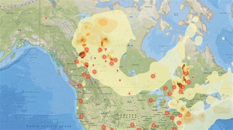 Track wildfire smoke in real time across North America - AS USA