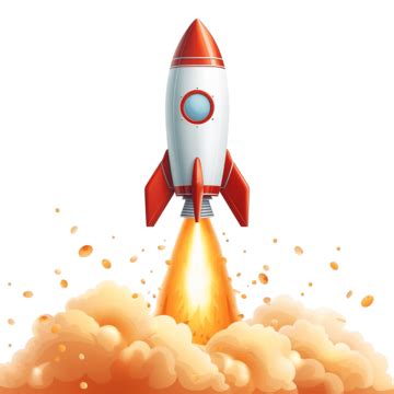 Cartoon Rocket Launch, Rocket, Launch, Start PNG Transparent Image and ...