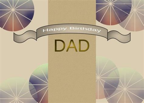 Birthday for dad, banners and patterned spheres card #Ad , #affiliate ...