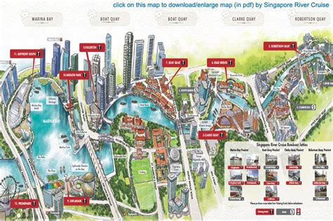 Singapore River Cruise map - Map of Singapore River Cruise (Republic of Singapore)