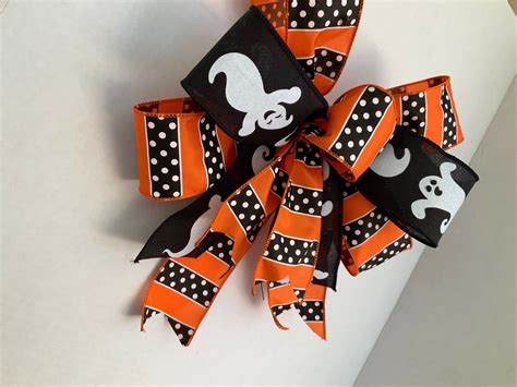 Halloween Decorative Bows Halloween Bow for Wreath or - Etsy.de