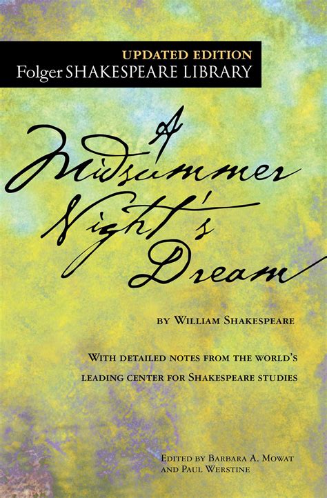 A Midsummer Night's Dream | Book by William Shakespeare, Dr. Barbara A. Mowat, Paul Werstine ...