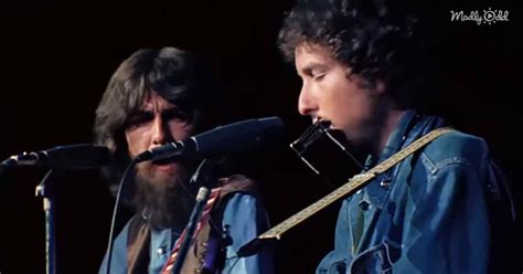 Bob Dylan and George Harrison practicing together in rare 1971 found ...