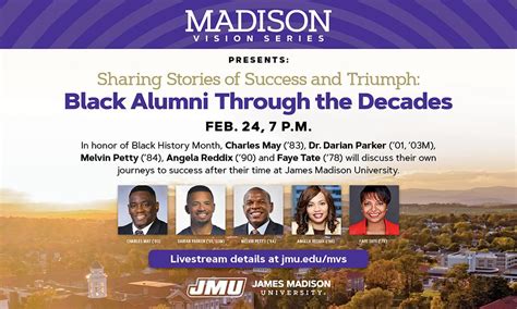 Black alumni to share success stories at MVS event - JMU