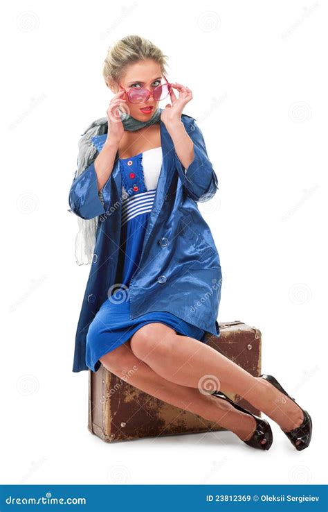 Single woman traveling stock image. Image of portrait - 23812369