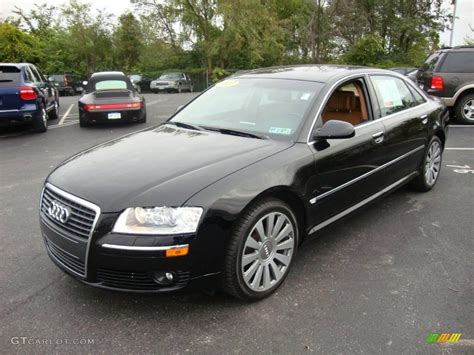 2007 Brilliant Black Audi A8 L 4.2 quattro #19633432 Photo #4 | GTCarLot.com - Car Color Galleries