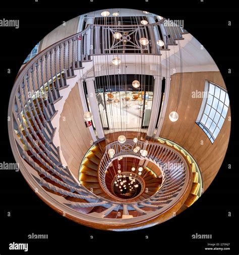 Cecil Brewer staircase - Heals, Tottenham Court Road Stock Photo - Alamy