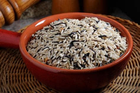 Premium Photo | 4k image upclose view of exquisite wild rice grains