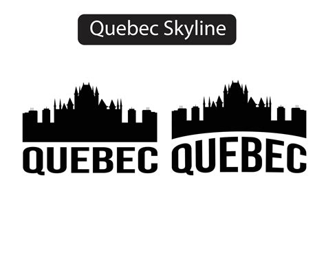 Quebec city skyline silhouette vector illustration 8157597 Vector Art ...