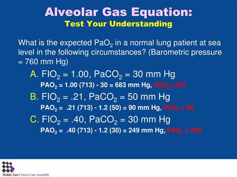 PPT - Alveolar Gas Equation PowerPoint Presentation, free download - ID:2417510